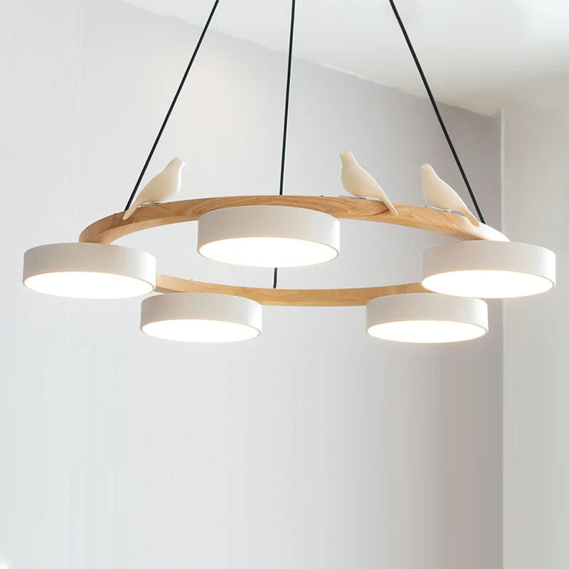 Cadmus Macarons Bird Woon Round Chandelier