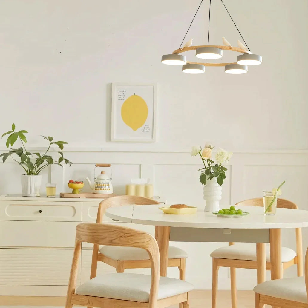 Cadmus Macarons Bird Woon Round Chandelier