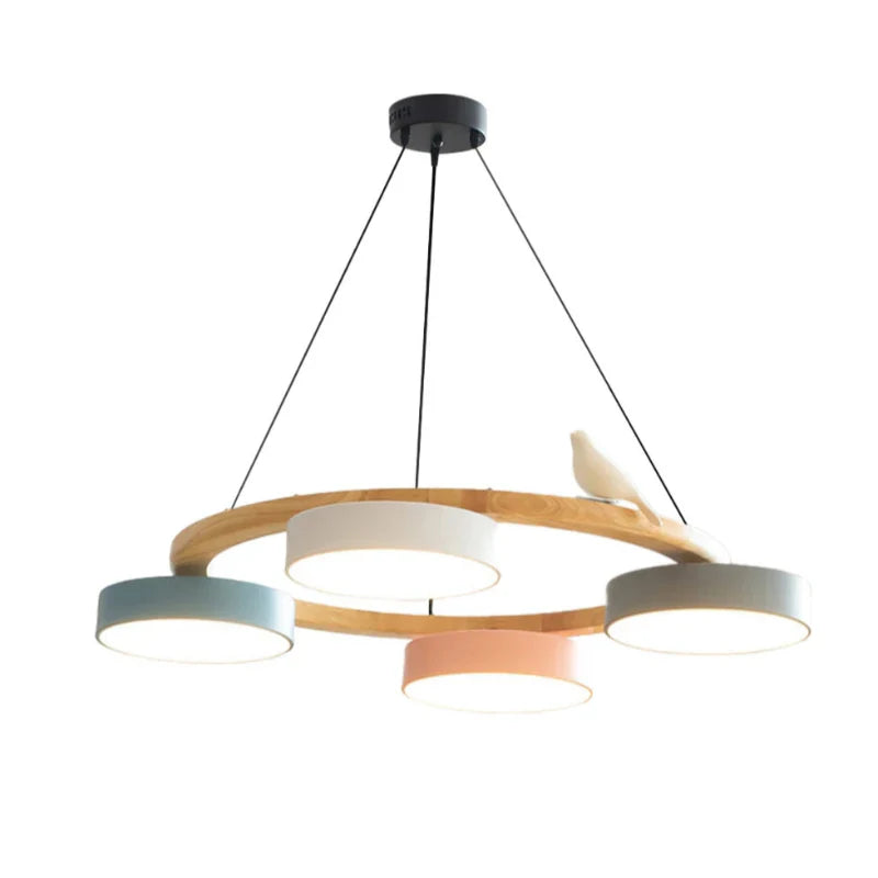 Cadmus Macarons Bird Woon Round Chandelier