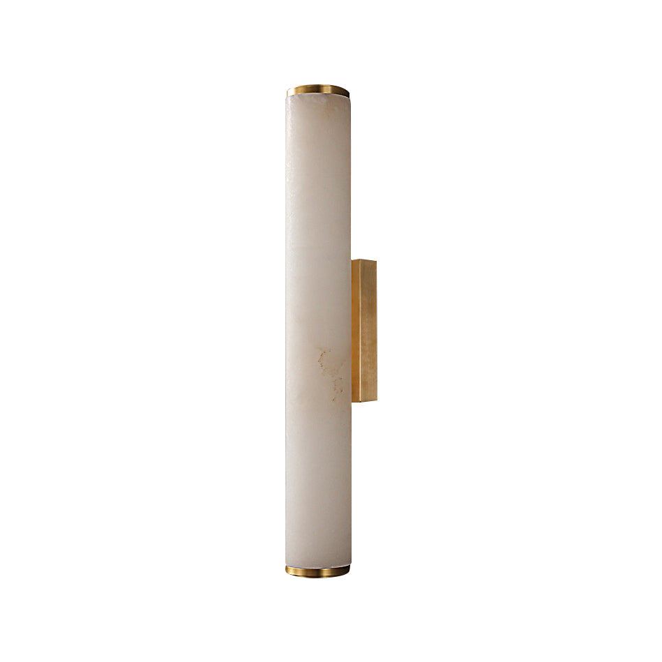Arcus Wall Lamp Elegant Minimalist Modern Style in Brass and Alabaster