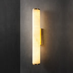 Arcus Wall Lamp Elegant Minimalist Modern Style in Brass and Alabaster