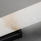 Arcus Wall Lamp Elegant Minimalist Modern Style in Brass and Alabaster