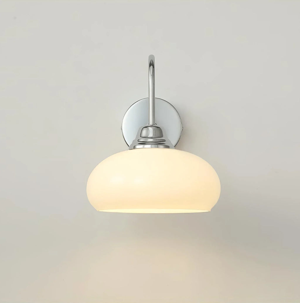 Calypso Bauhaus Curved Glass Wall Lamp