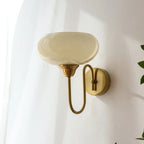 Calypso Bauhaus Curved Glass Wall Lamp
