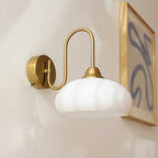 Calypso Bauhaus Curved Glass Wall Lamp