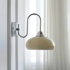 Calypso Bauhaus Curved Glass Wall Lamp