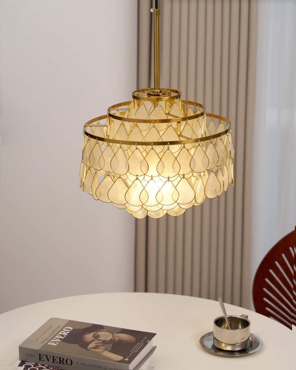 Capiz Chandelier
