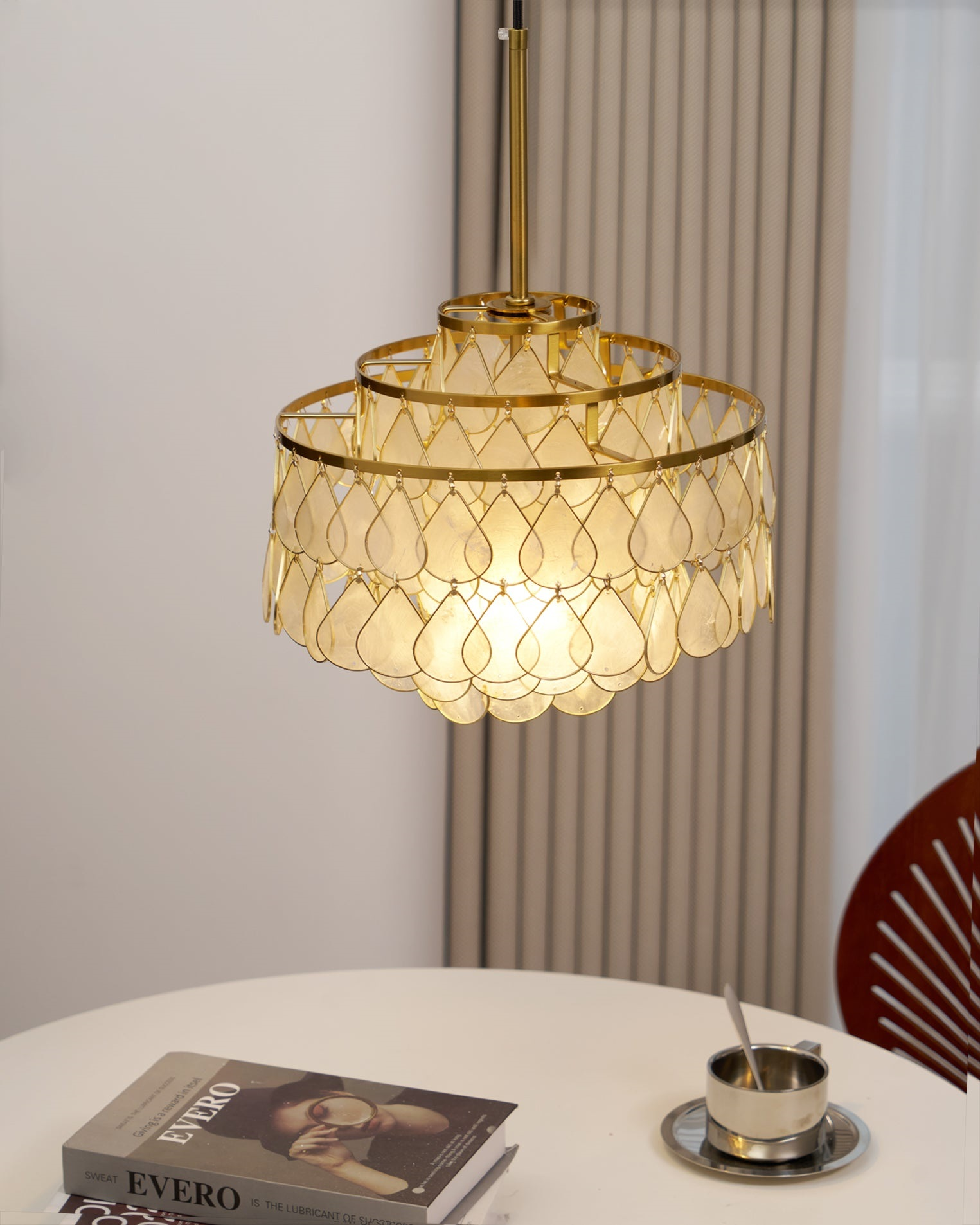 Capiz Chandelier