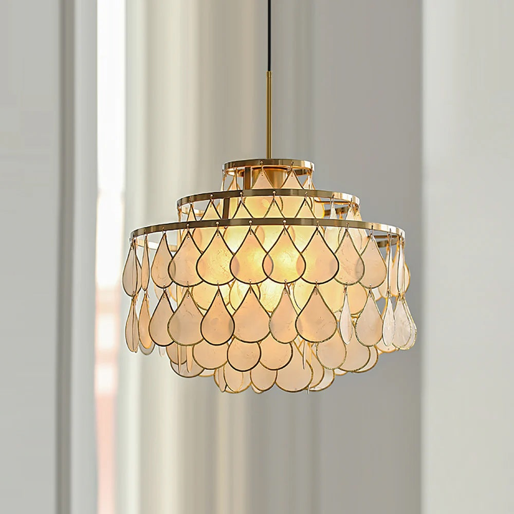Capiz Chandelier