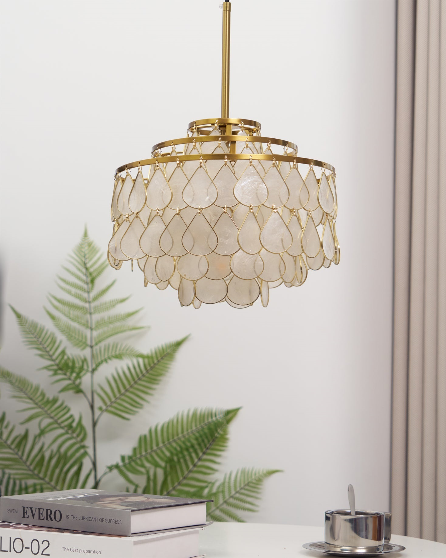 Capiz Chandelier
