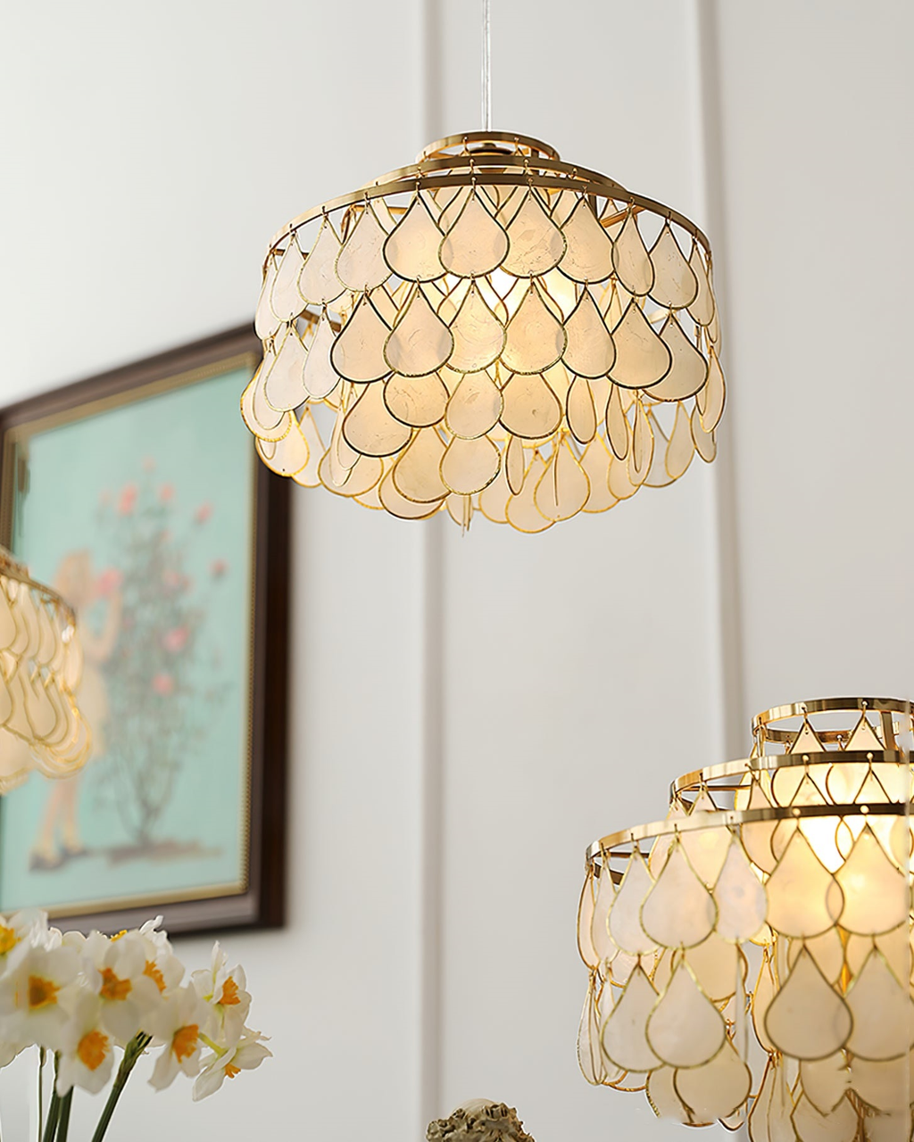 Capiz Chandelier