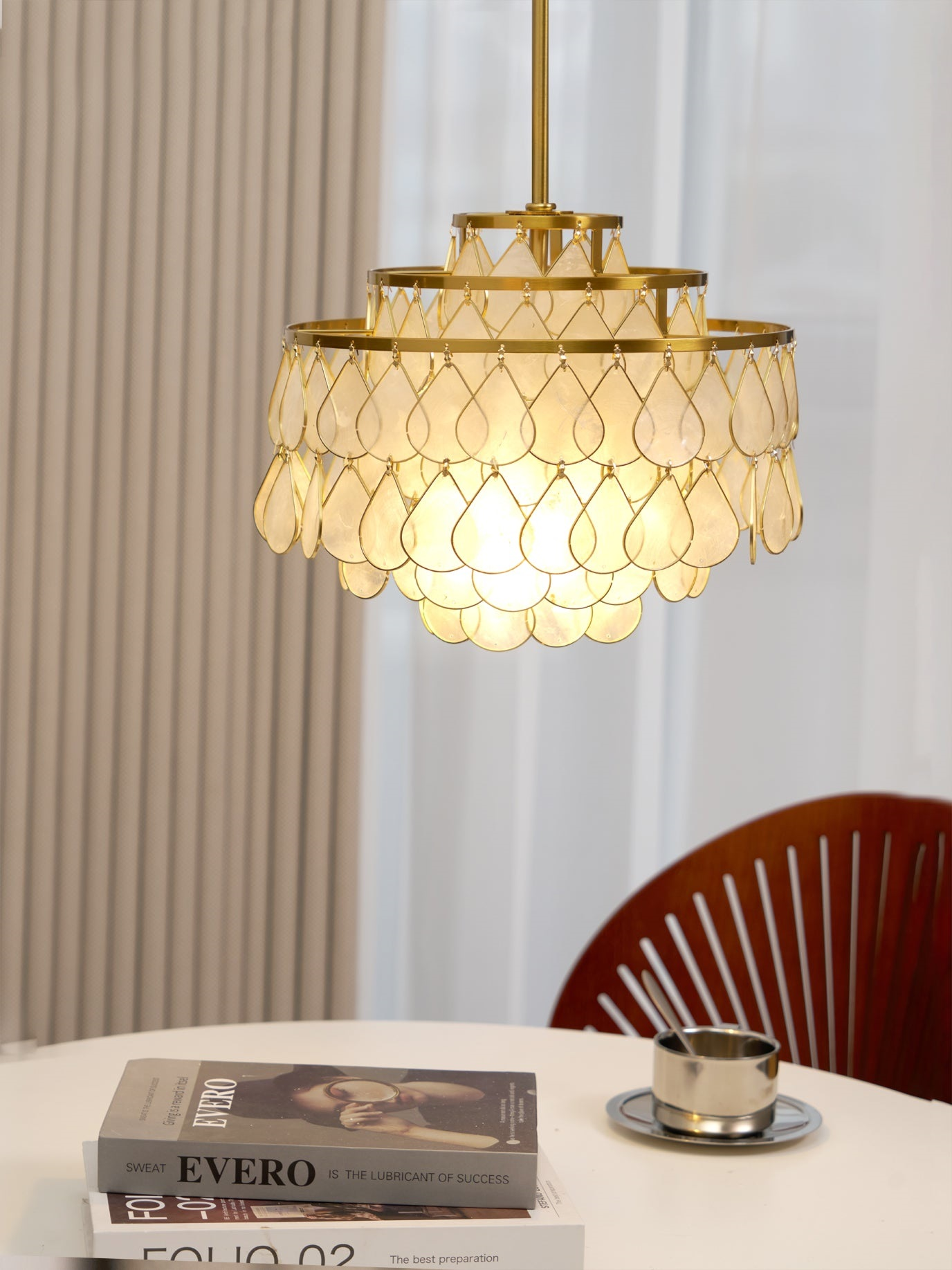 Capiz Chandelier