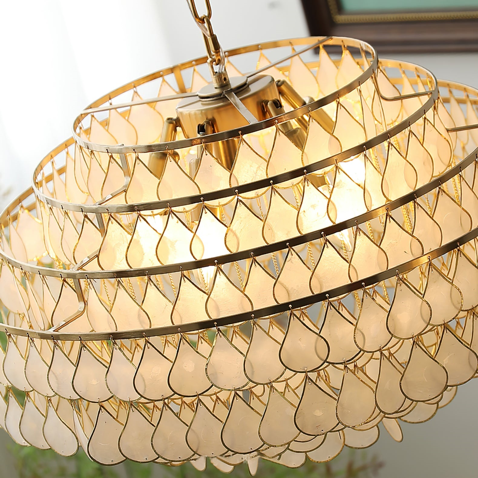Capiz Chandelier