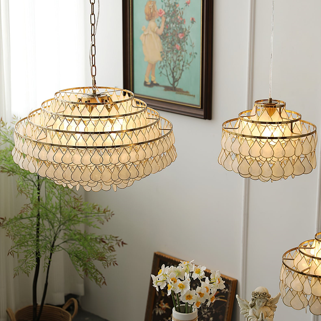 Capiz Chandelier
