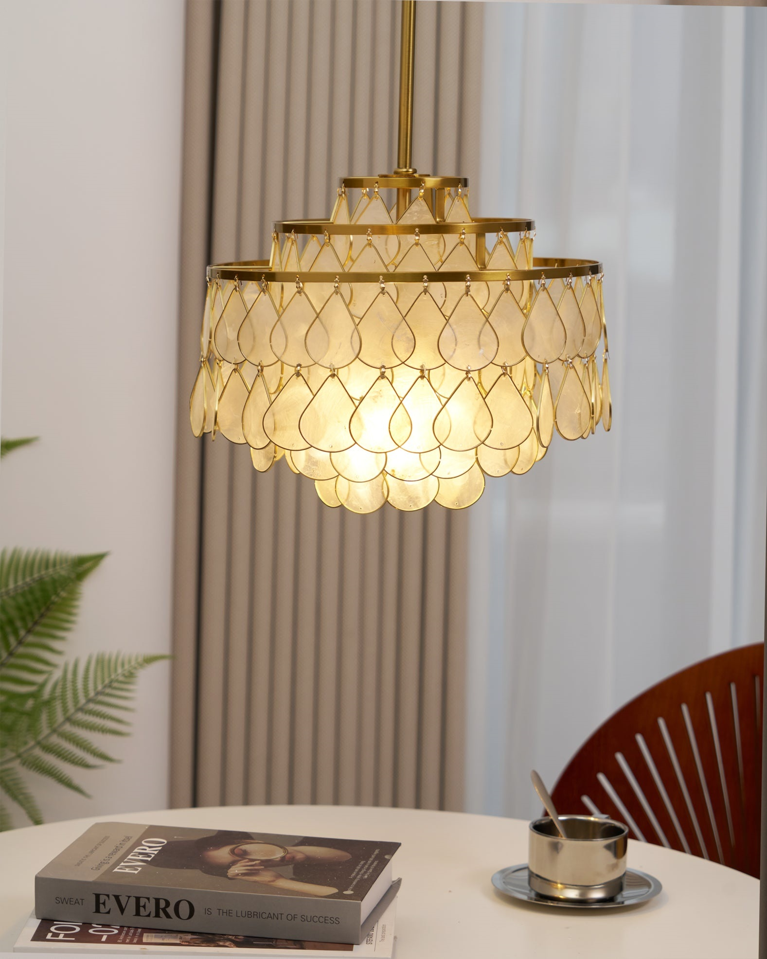Capiz Chandelier