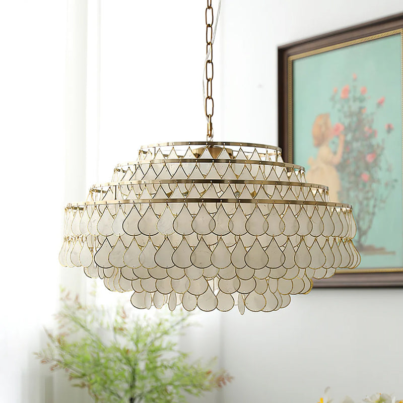 Capiz Chandelier