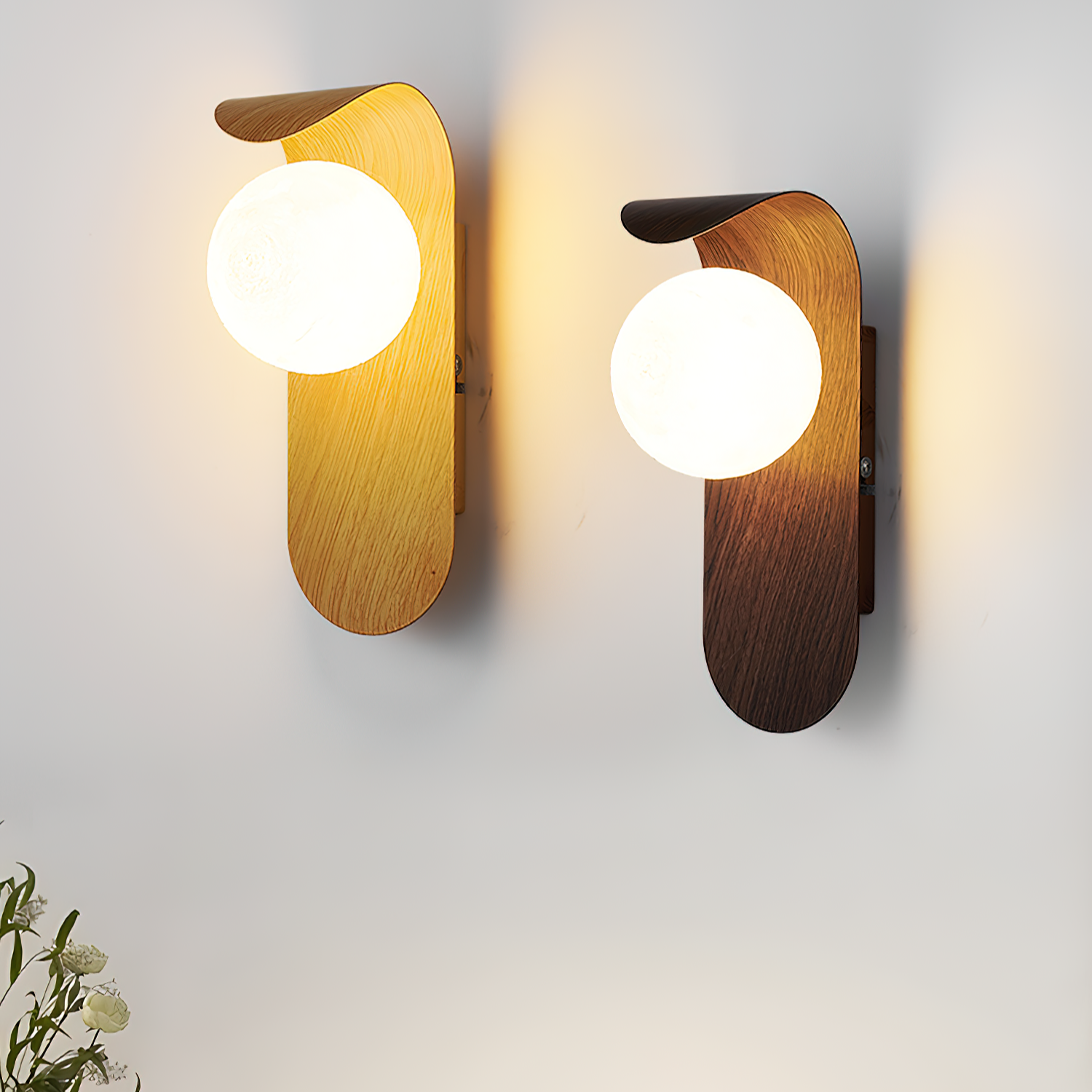 Exuro Indoor Wall Sconce in Wood / Walnut
