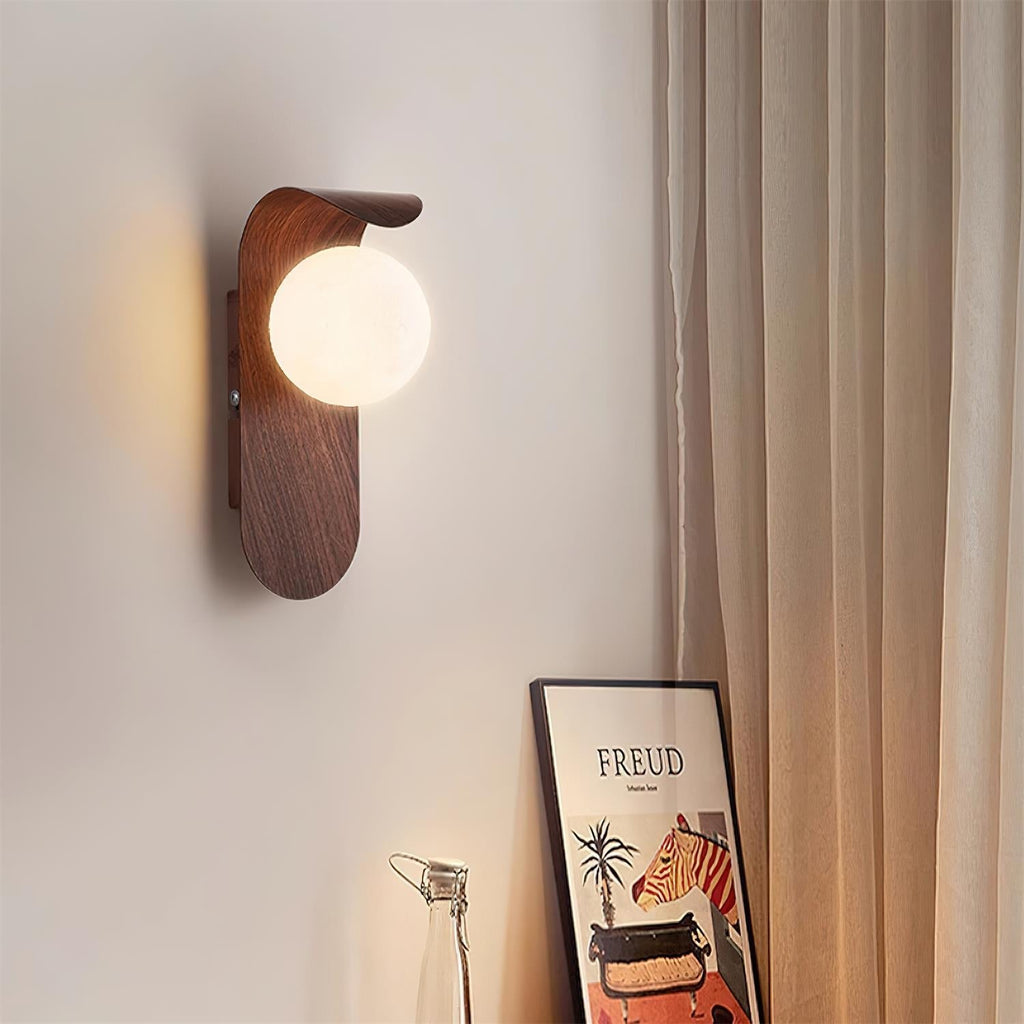 Exuro Indoor Wall Sconce in Wood / Walnut