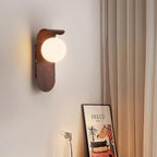 Exuro Indoor Wall Sconce in Wood / Walnut