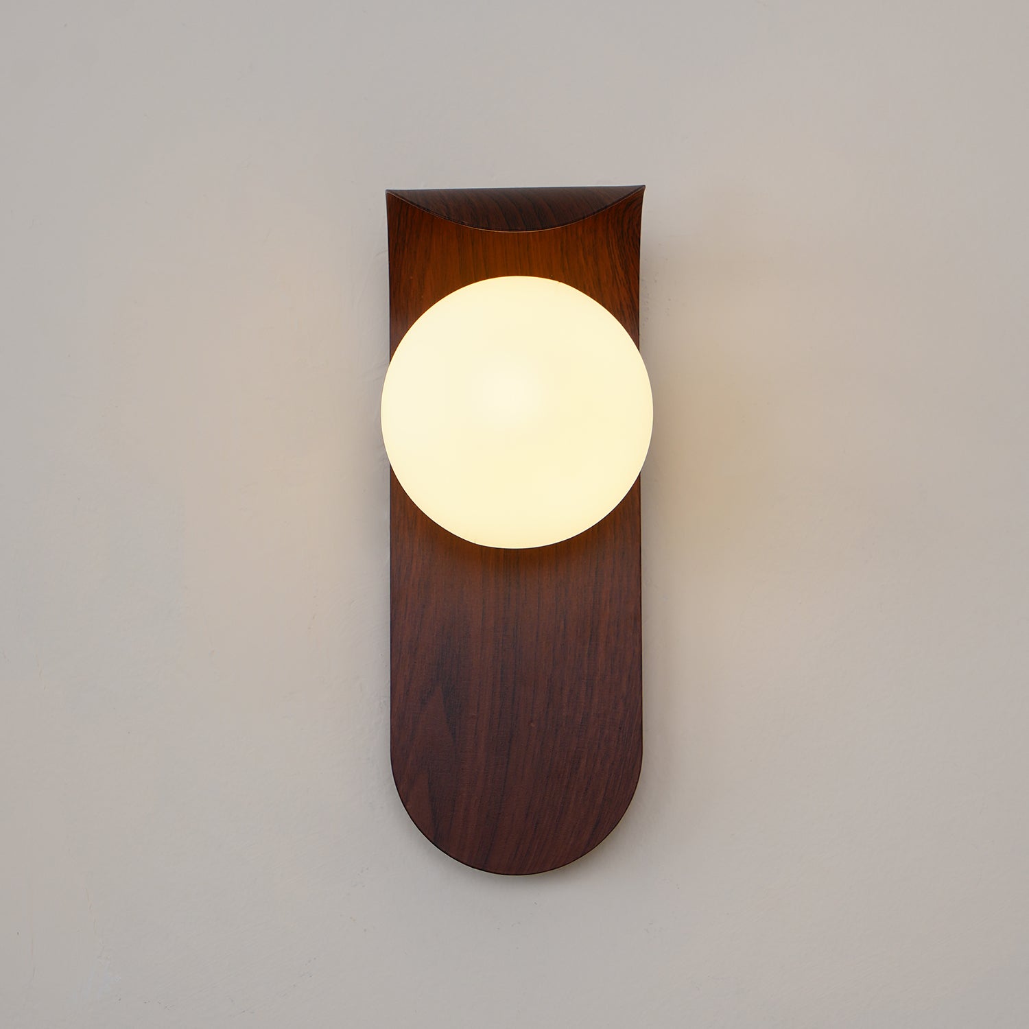 Exuro Indoor Wall Sconce in Wood / Walnut