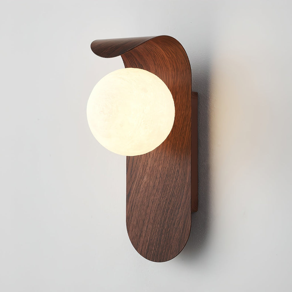 Exuro Indoor Wall Sconce in Wood / Walnut