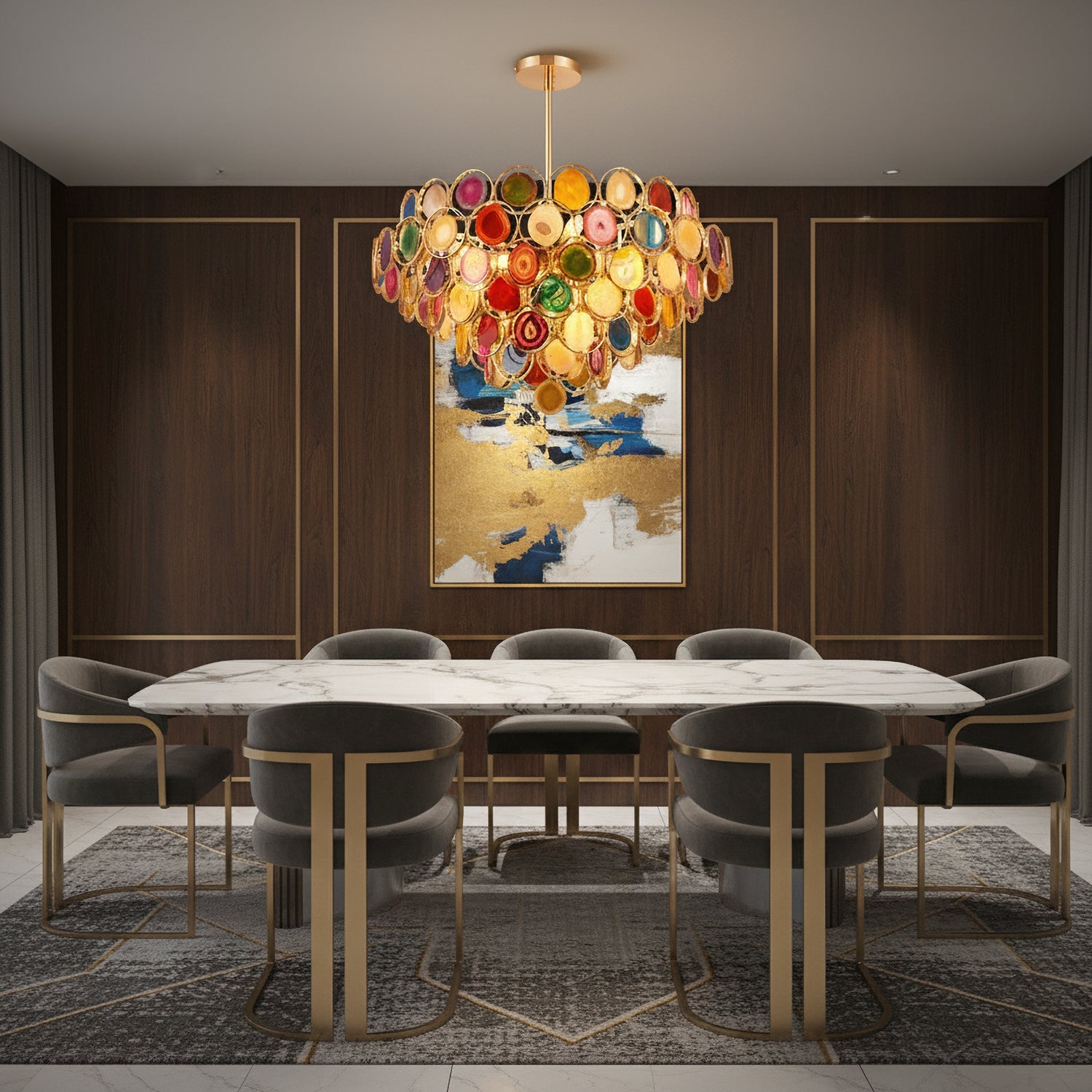 Carnelian Chandelier