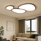 Ultra Thin Dark Wooden Ceiling Light