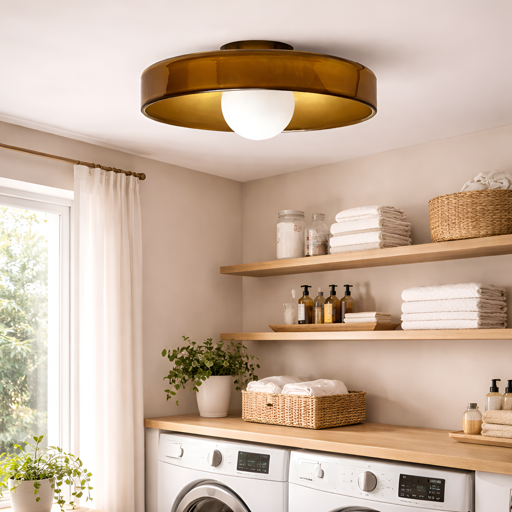 Victor - Scandinavian Design Cream Ceiling Lamp