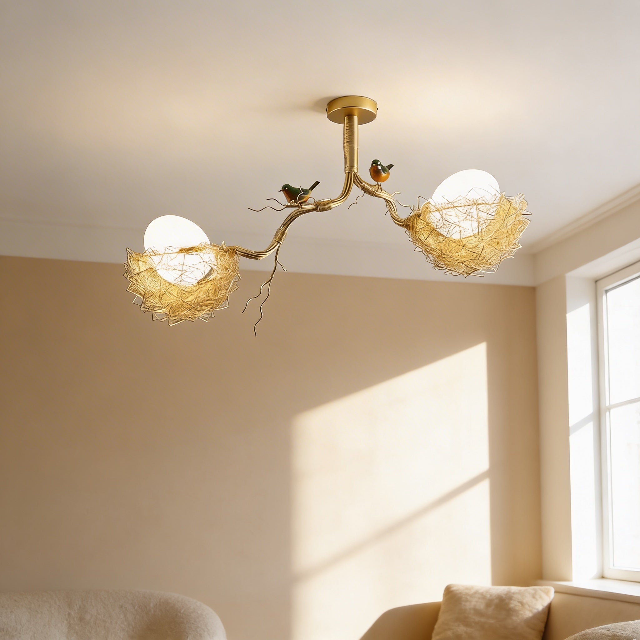 Ken - Bird's Nest Glass Pendant Lamp