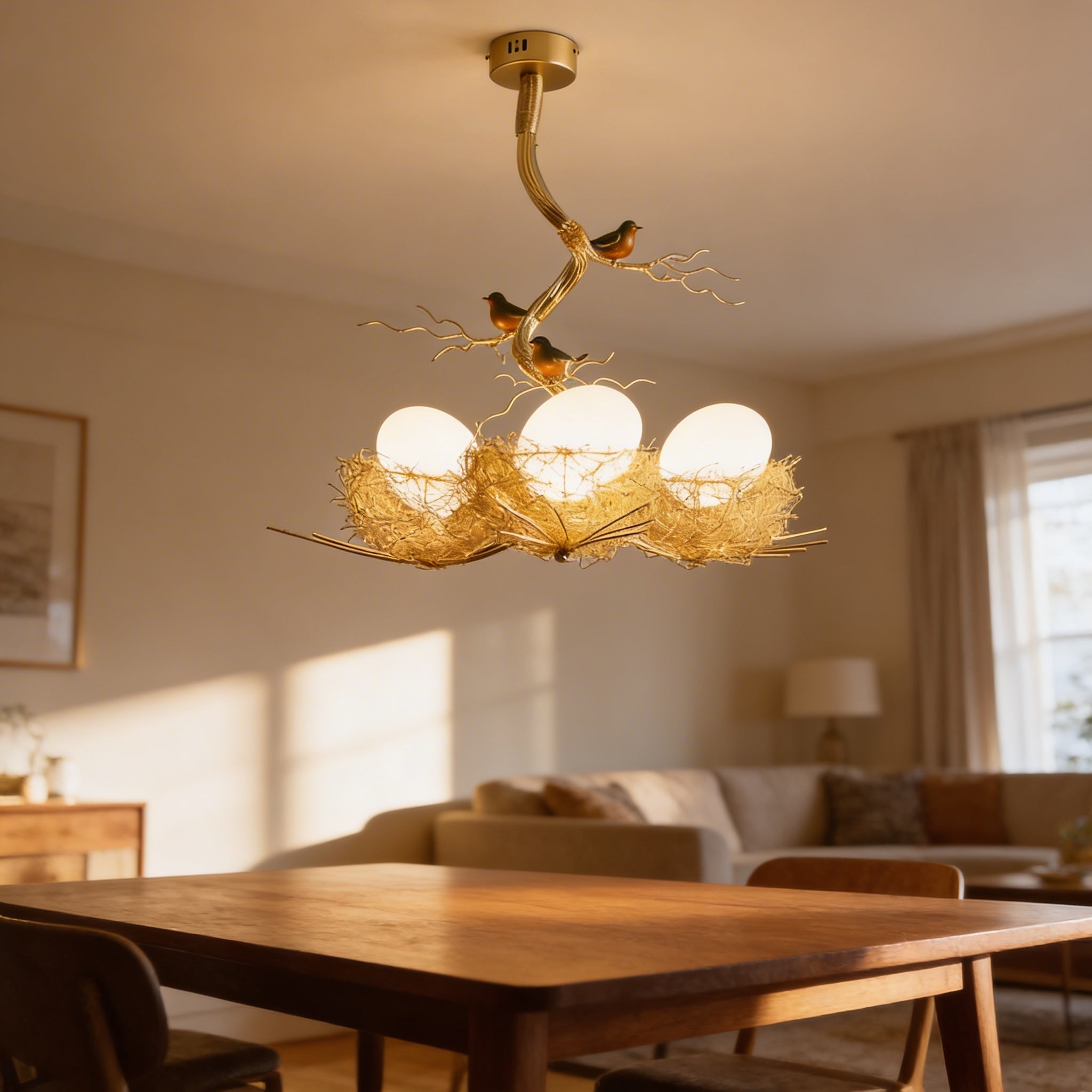 Ken - Bird's Nest Glass Pendant Lamp