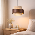 Caelum - Modern LED Pendant Lamp Walnut Hanging Light