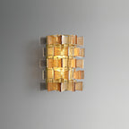 Celvara Grooved Glass Ribbon Wall Sconce