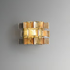 Celvara Grooved Glass Ribbon Wall Sconce
