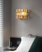 Celvara Grooved Glass Ribbon Wall Sconce