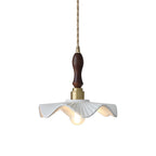 Ceramic Wave Flower Pendant Lamp