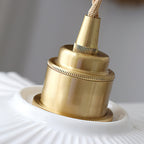 Ceramic Wave Flower Pendant Lamp