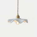 Ceramic Wave Flower Pendant Lamp