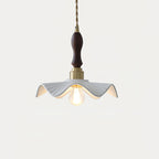 Ceramic Wave Flower Pendant Lamp