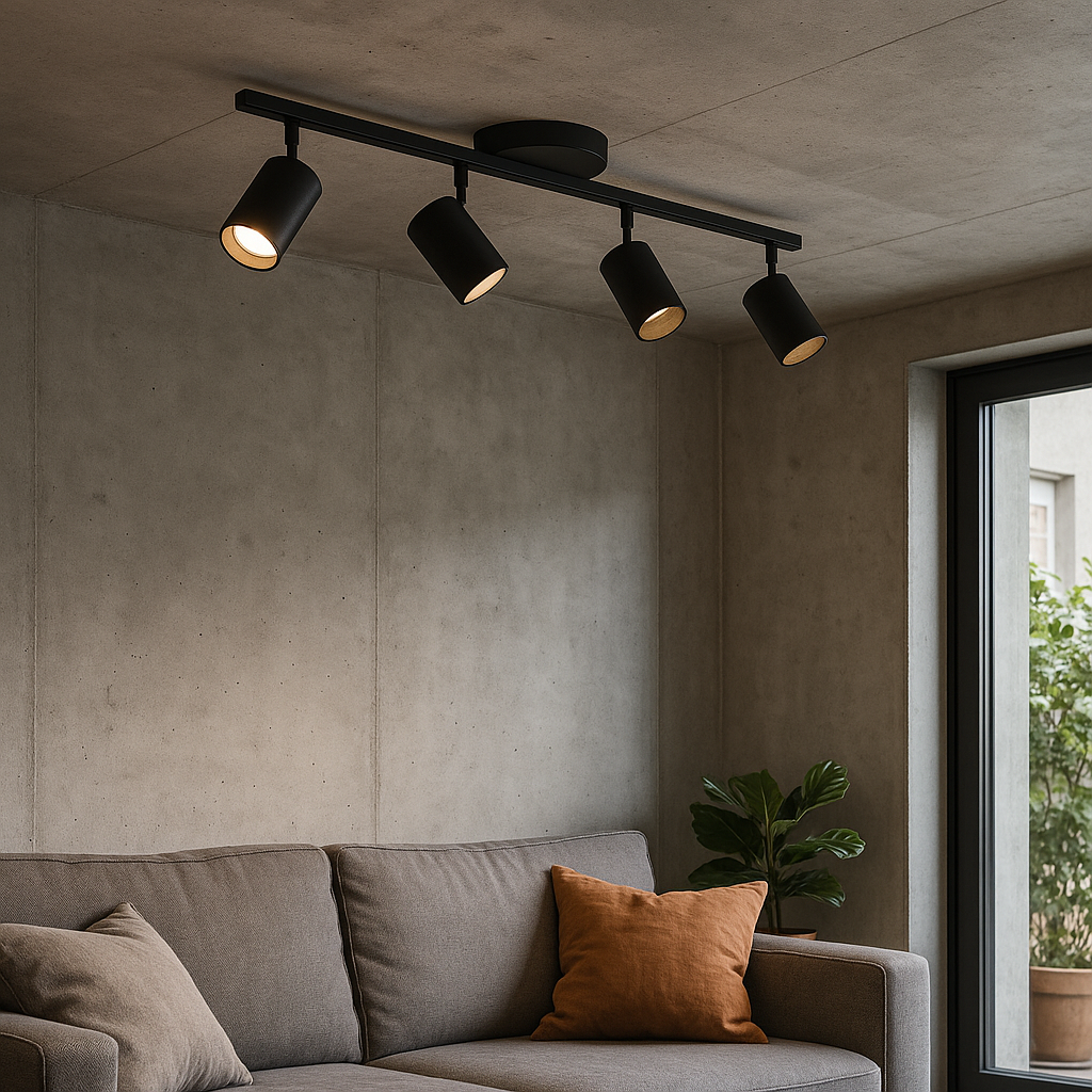 Modern 4 Head Ceiling Light