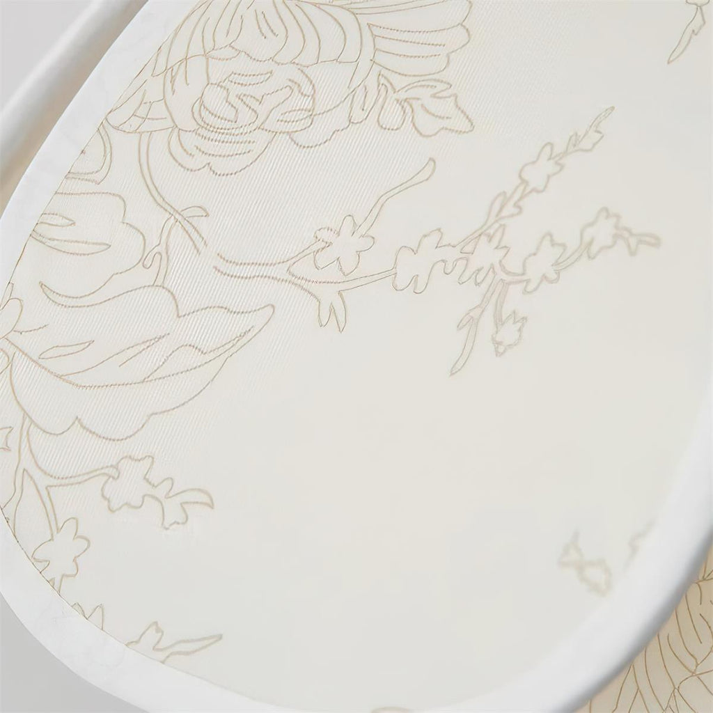 Yuki Floral Wall Sconce in Wood and Fabric