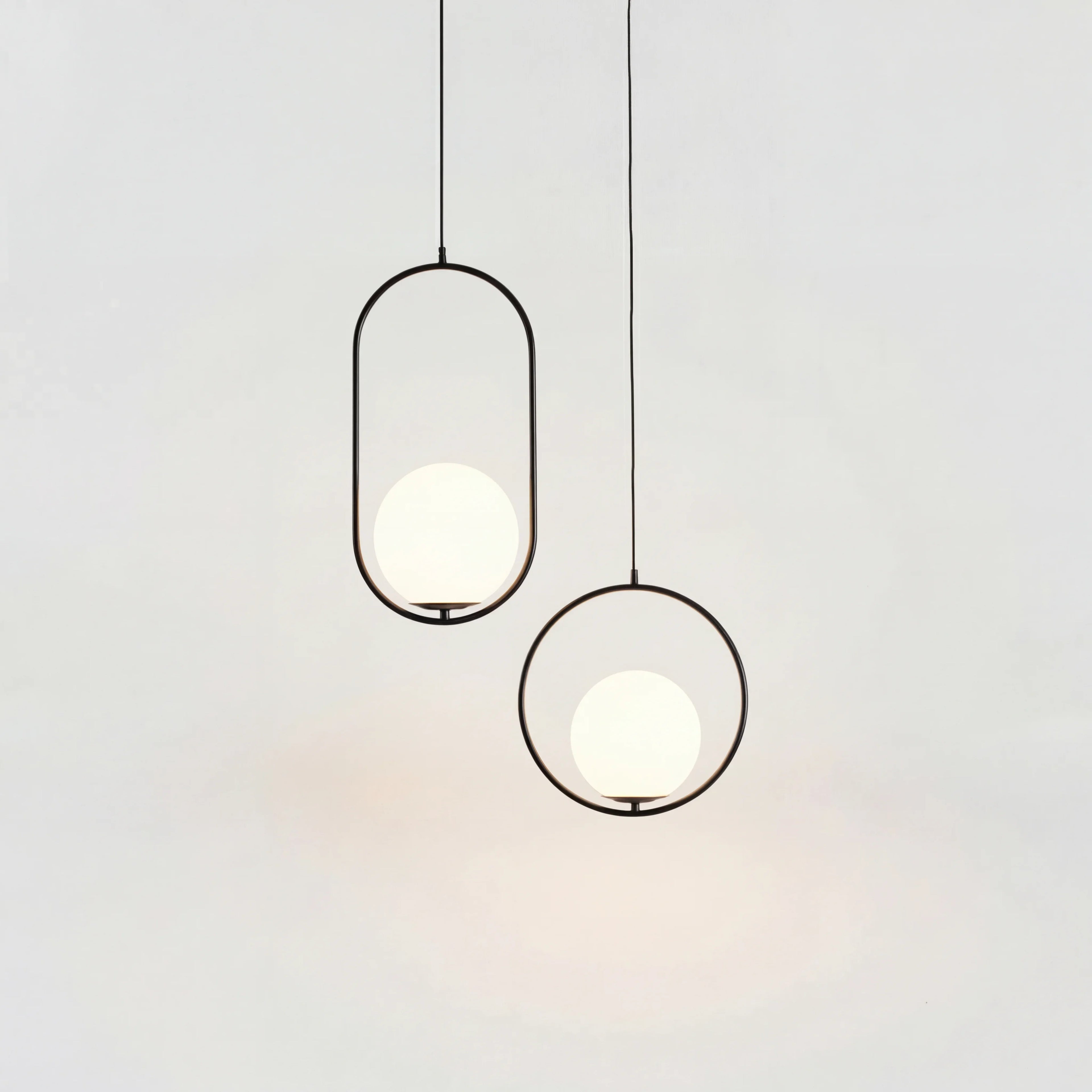 Claudine Bent Brass Pendant Lamp
