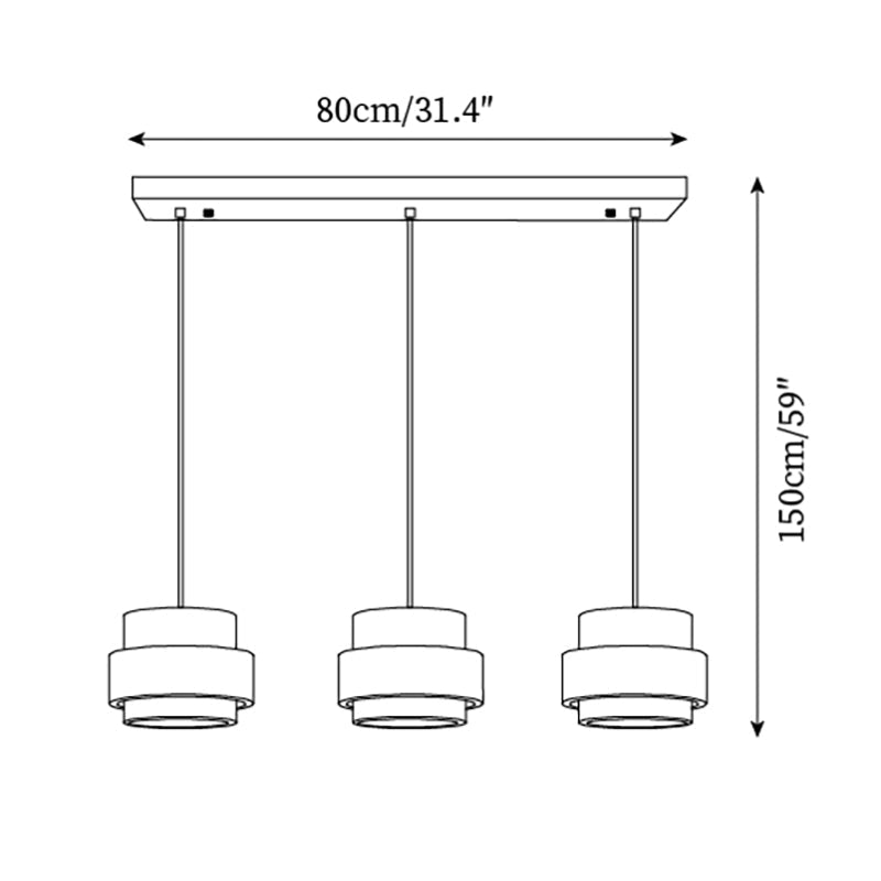 Perra Travertine Suspension