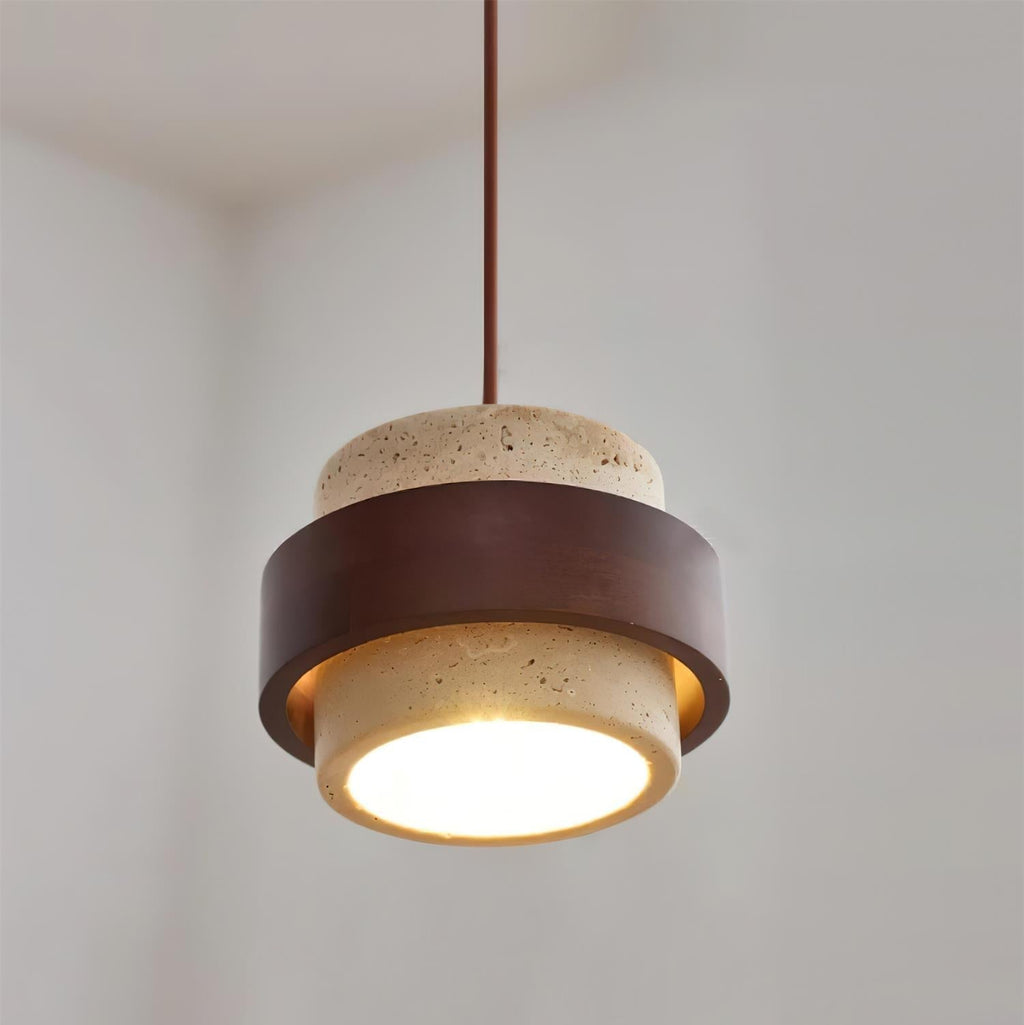 Perra Pendant Light made of Travertine