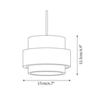 Cole Travertine Plug In Pendant Lamp