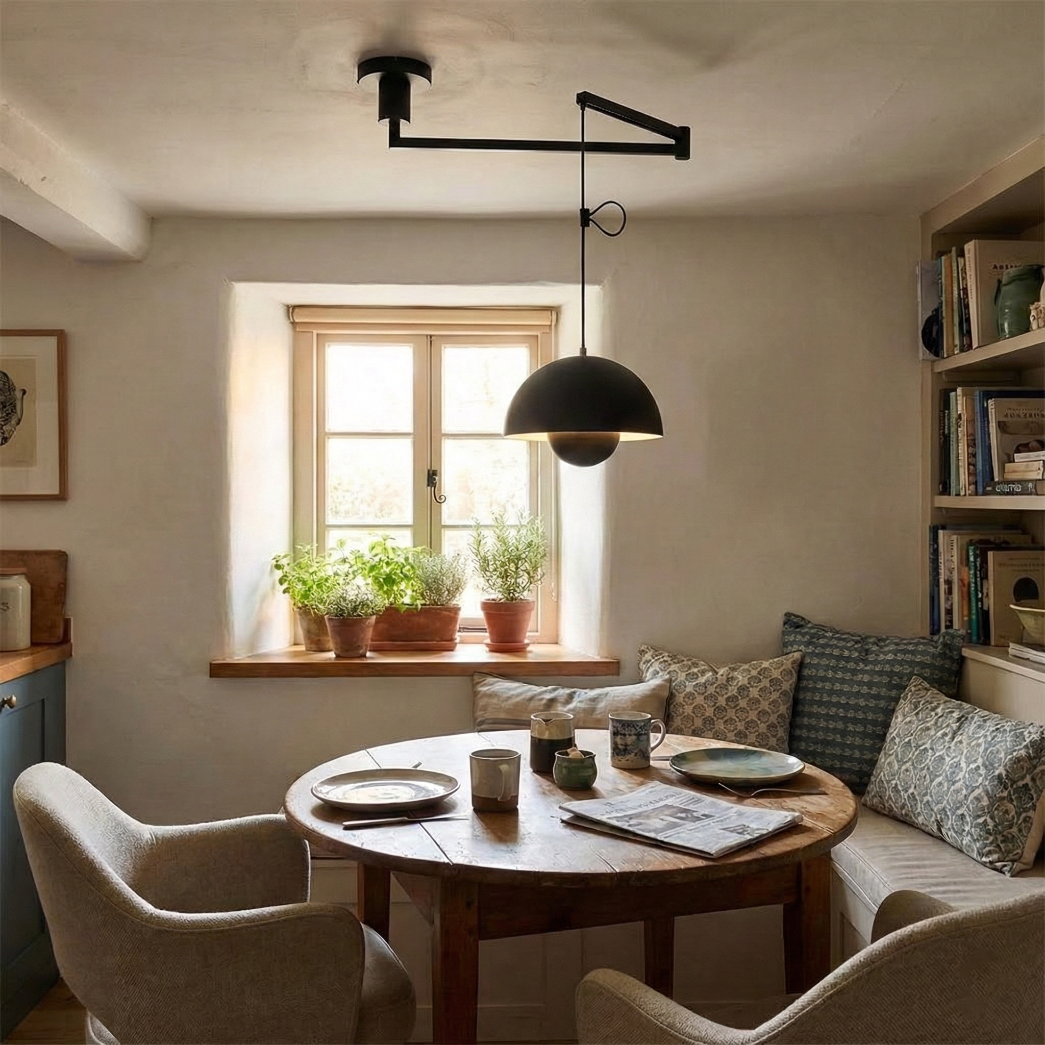 Color Swing Arm Pendant Light