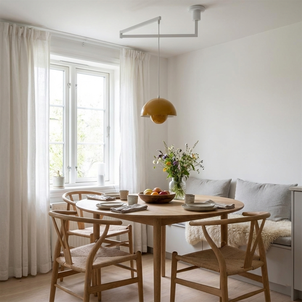 Color Swing Arm Pendant Light