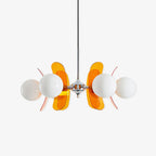 Ulano Brown & Orange Chandelier