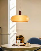 Eldom Suspension with Amber Glass Shade