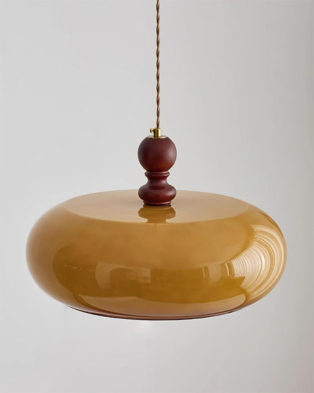 Eldom Suspension with Amber Glass Shade