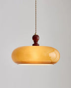 Eldom Suspension with Amber Glass Shade